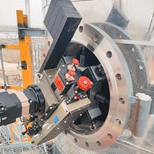 insitu flange facing machining